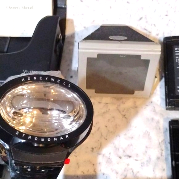 Vintage Canon Polaroid Sunpak Flash & Film Holder Bundle - Picture 5 of 8